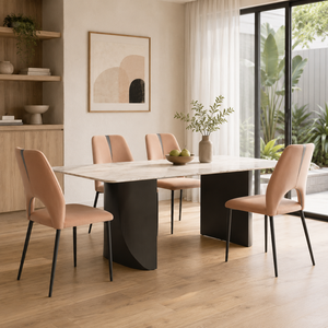 Poltrona Singola in Stile Nordico Moderno con Design a Schienale Diviso Semicircolare Rivestimento in Tessuto Resistente per Soggiorno di Appartamento - Product Image 5