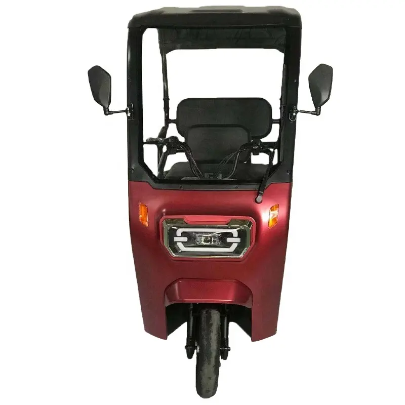 Tricycle électrique Semi-fermé tricycle à trois roues pour les handicapés peut le protéger de la pluie les jours de pluie