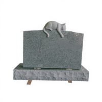 Lápida Conmemorativa de Cisnes, Esculturas de Granito para Lápida, Lápida Vertical de Cisnes para Cementerio
