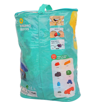 Yuglow 80 pièces, grand ensemble de blocs de construction en caoutchouc souple, blocs en plastique éducatifs pour les tout-petits, apprentissage précoce