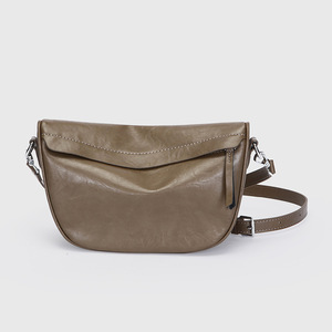 Bolso de Hombro de Cuero Genuino para Mujer, Estilo Dumpling, de Piel de Vacuno de Primera Capa, Diseño Retro de Alta Gama, Gran Capacidad, para Viajes Diarios - Product Image 1
