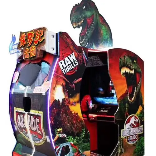 Dinibao Jurassic Park Gun Shooting video Arcade Simulator Coin vận hành máy trò chơi cho công viên giải trí