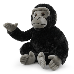 Peluche Realista de Chimpancé Sentado, Juguete de Peluche Negro Suave, Decoración para el Hogar, Regalo de Cumpleaños para Niños Pequeños - Product Image 1