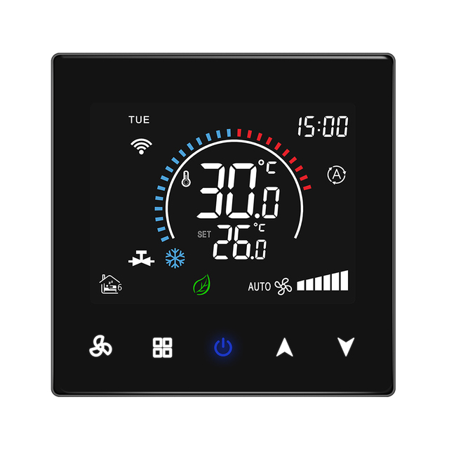 Smart APP Tuya WIFI Thermostat for Fan Coil Units Thermostat with Weekly Programmable Mode Air Conditioner Thermostat