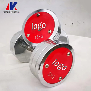 Bán buôn 30 <span class=keywords><strong>pound</strong></span> quả tạ thể hình <span class=keywords><strong>20</strong></span> Lbs quả tạ nhà phòng tập thể dục thiết bị Chrome thép không gỉ quả tạ - Product Image 5