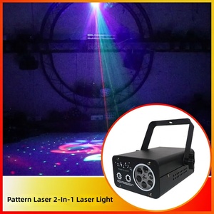 EU Honeycomb Pattern 2 in 1 Beam Strobe Stage Laser <b>Projector</b> KTV Bar Home Party Atmosphere Lamp - Product Image 4