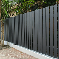 Panneaux de clôture à lattes verticales en alliage d'aluminium, design moderne de luxe 2026, écologiques, durables, pour l'intimité, 6 pieds, pour maisons et jardins