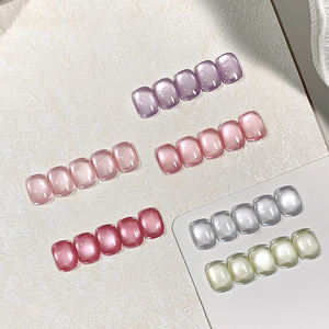 AILANUO Esmalte de Gel UV de Diseño Artístico, Serie Lluvia de Peonías de 6 Colores, 15ml, Efecto Ojo de Gato, No Tóxico, Vegano, Ecológico, Libre de HEMA, Larga Duración - Product Image 2