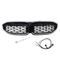 Vente en gros de pièces automobiles Grille de remplacement à LED noire brillante en diamant pour BMW Série 3 G20 2019-2023