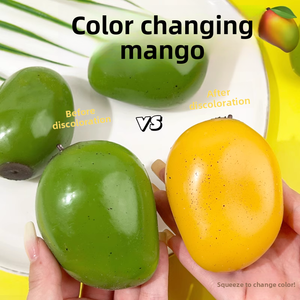 Pelota Blanda de Mango que Cambia de Color, Juguete Comestible de Simulación, Decoraciones para Estudiantes, Premios al por Mayor, Juguetes Antiestrés - Product Image 1