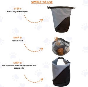 <span class=keywords><strong>Sac</strong></span> à dos personnalisé QQgift pour nourriture pour chien, grande capacité, en polyester, conteneur portable pour croquettes, pour la maison, la garderie, les voyages en voiture - Product Image 3