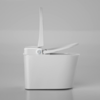 WC intelligent de luxe multifonction avec télécommande, couvercle automatique, chauffage instantané, bidet, lumière nocturne et chasse d'eau par siphon