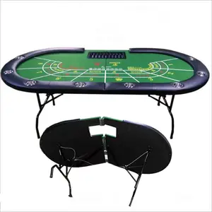 96" Poker Table Folding Poker Table/Folding Poker Table Top To Play Fun Board Game