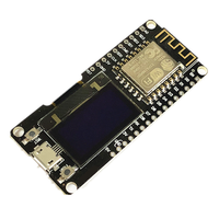 ESP8266 papan pengembangan dengan Port seri CH340G modul WiFi Nodemcu 0.96 inci dan tampilan OLED 128x64
