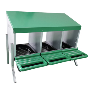 Backyard ไก่ Coop กล่องทํารังราคา 3 ช่องไก่ไข่กล่องรังพร้อมขา - Product Image 4
