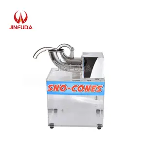 Máquina de cone de neve acrílica em aço inoxidável lâminas duplas triturador de gelo suavemente