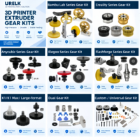 Kit d'engrenages d'extrudeur Bambu Lab P2S, acier trempé DLC avec placage nickel intégré, engrenages d'imprimante 3D, vente en gros