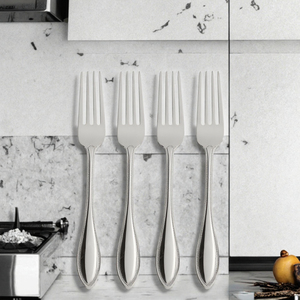 Ensemble de couverts de luxe 4 pièces en acier inoxydable de style occidental avec finition poli miroir, design durable, idéal pour les cadeaux d'affaires - Product Image 3