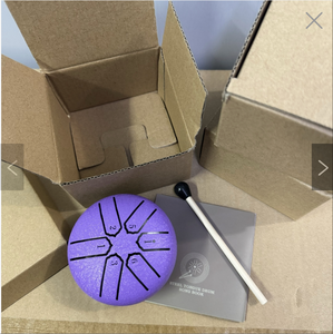 Tambor de Lengua Hueco de Acero de 7.5cm, 6 Notas, Instrumento de Percusión Handpan, Yoga, Meditación, Música, Concierto, Relajación, Sanación Espiritual - Product Image 4