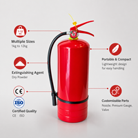 Extincteur à poudre sèche ABC certifié CE de 1 kg à 12 kg, portable pour une utilisation en cuisine et en entrepôt, Extintor