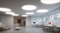 Panneaux de plafond tendu avec cadre en aluminium et éclairage LED encastré pour hall d'hôtel, avec membrane souple en tissu PVC pour décoration