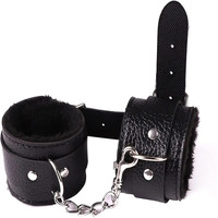 Bracelets de poignet et de cheville en peluche jaune pour femmes, jeux SM, exercices, bandes de résistance, laisse, jouets sexuels pour adultes