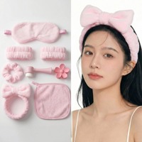 Kit de 8 bandeaux torsadés pour femmes, bandeaux de soin et de maquillage, bandeaux de spa en éponge moelleuse, masques pour les yeux pour le lavage du visage