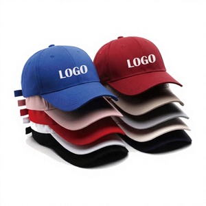 Casquette de baseball sportive en coton uni à 6 panneaux, personnalisable avec logo brodé, style mode et personnalité, vente en gros - Product Image 1