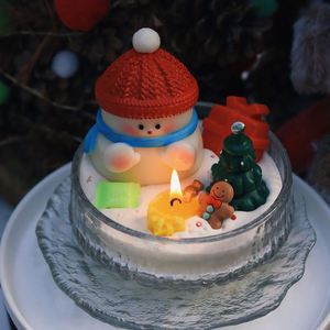 Vela Aromática Hecha a Mano con Forma de Muñeco de Nieve, Cera de Soja, Regalo de Navidad, Decoración para Dormitorio, Regalo de Cumpleaños - Product Image 5