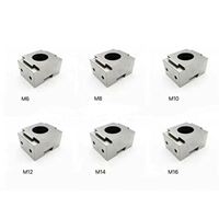 Élément de serrage à coin modulaire de précision à mâchoires lisses M6 M8 M10 M12, pour étau MINI OK, serrages à coin modulaires de précision simples