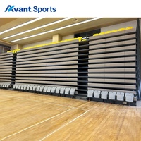 Système de sièges télescopiques électriques robustes Avant Sport avec sièges pliants en HDPE pour théâtres et arènes flexibles
