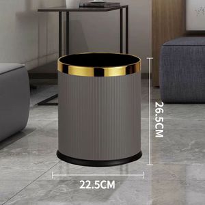 Quảng Châu bán buôn sang trọng thép không gỉ Thùng rác bin lưu trữ kim loại phòng khách sạn Thùng rác có thể - Product Image 4