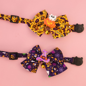 <span class=keywords><strong>Collar</strong></span> de gato con pajarita para Halloween, <span class=keywords><strong>collar</strong></span> con hebilla de seguridad para perros y gatos pequeños, <span class=keywords><strong>collar</strong></span> ajustable decorativo, estilo calabaza, <span class=keywords><strong>Collar</strong></span> de Mascota de dibujos animados - Product Image 5