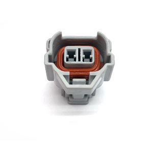 Conector de inyector Denso 6189-0060, kit de enchufe de caja EFI de plástico gris de 2 posiciones, terminación macho y hembra - Product Image 4