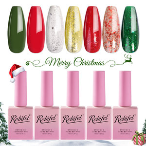 Ensemble de <span class=keywords><strong>vernis</strong></span> à ongles en gel Robifel pour Noël, <span class=keywords><strong>vernis</strong></span> à ongles en gel rouge et vert, couleurs classiques d'hiver, à retirer par trempage, <span class=keywords><strong>lampe</strong></span> <span class=keywords><strong>UV</strong></span> LED nécessaire, manucure en salon, bricolage - Product Image 1
