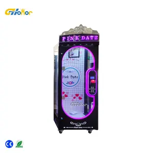 Münzbetriebene Arcade-Spielmaschinen rosa Datum Ausschnitt Preis Spielzeug Verkaufsautomat Preis Geschenk-Automat