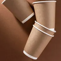 King Garden Bedruckte Einweg-Doppelwand-Kaffeebecher Großhandel To-Go Doppelschicht-Becher