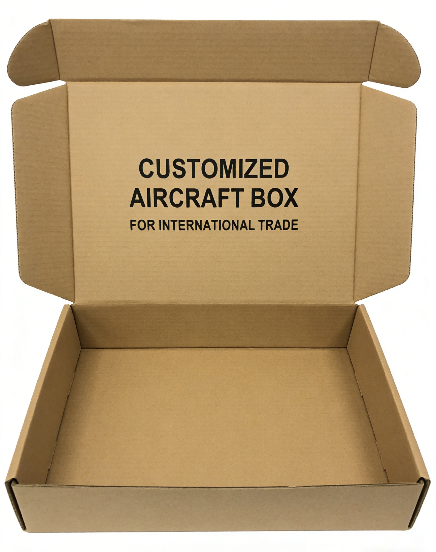 Custom Printed Heavy-Duty Recyclable Corrugated Aircraft Box Eco-Friendly Kraft Paper Mailing Box for International Trade