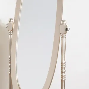 Nữ Hoàng truyền thống Anna phong cách tầng thường vụ cheval gương vàng kết thúc xách tay full-length mặc quần áo gương LED chiếu sáng - Product Image 5