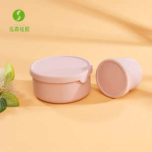 Bento thân thiện với môi <span class=keywords><strong>Silicone</strong></span> Bento Hộp Ăn Trưa container mới đến mềm kỳ lạ <span class=keywords><strong>Silicone</strong></span> bát với nắp - Product Image 4