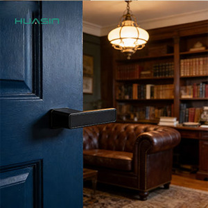 Maniglie per Porte e Finestre Huasin in Lega <span class=keywords><strong>Satinata</strong></span>, Design Moderno e Minimalista, Serrature Silenziose per Camera da Letto - Product Image 3