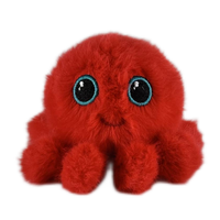 Jouets en peluche Crazy Bounce Ball, ours en coton doux pour soulager le stress, cadeau en boîte brodée