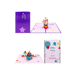 custom birthday cake and explosion box 3d pop up handmade greeting cards birthday card