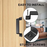 Manijas Rústicas de Estilo Industrial para Puertas Corredizas de Granja, para Cercas de Madera, Cobertizos y Garajes