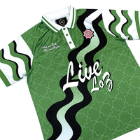 Camisetas de Fútbol Vintage al por Mayor, Personalizadas, Extra Grandes, Unisex, con Estampado por Sublimación, Logotipo Streetwear, 100% Poliéster, de Secado Rápido