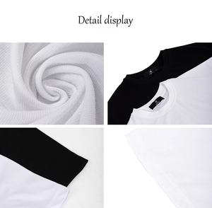 批发夏季时尚280G棉质男士休闲T恤定制超大版型3D压花设计针织空白定制T恤 - Product Image 3