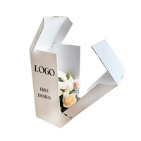 Boîte de transport de plantes en pot Vente chaude personnalisée Boîte cadeau d'expédition de grands bouquets de fleurs pour l'emballage de fleurs