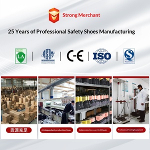 <span class=keywords><strong>Scarpe</strong></span> <span class=keywords><strong>Antinfortunistiche</strong></span> Serie Leisure con Tomaia in Microfibra, Puntale in Acciaio Standard Europeo, Suola in Gomma, Nuovo Stile Giallo-Marrone - Product Image 3