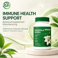 Capsules de Rhodiola Rosea OEM/ODM 60 gélules – Soutien Anti-Stress, Énergie Naturelle, Fonction Immunitaire – Complément Alimentaire Marque Blanche