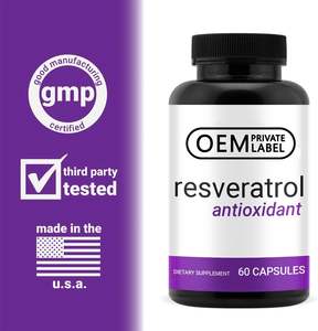 Suplemento sanitario Fabricante Polygonum Cuspidatum Trans Resveratrol Suplemento Resveratrol 98% Cápsulas - Product Image 3